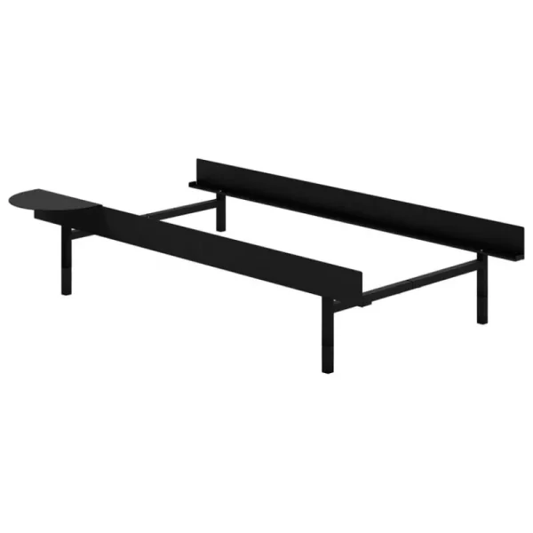Moebe Betten-Malm Bett, hoch, 90-180 cm, schwarz