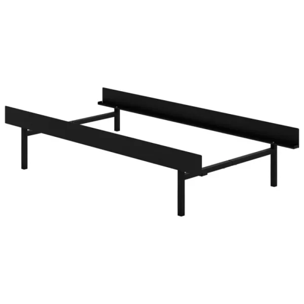 Moebe Betten-Malm Bett, hoch, 90-180 cm, schwarz