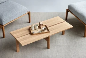 ferm LIVING Tische-Moebe Rectangular Couchtisch, 115 cm, Eiche