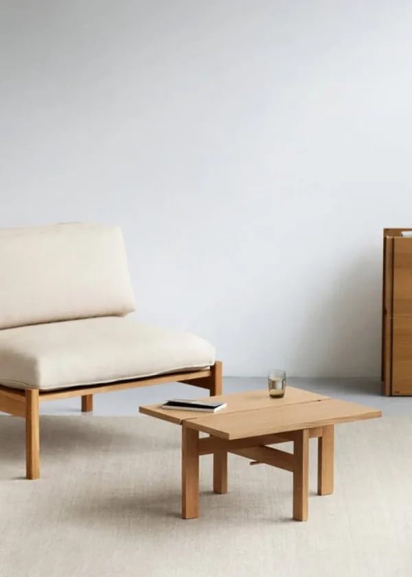 ferm LIVING Tische-Moebe Rectangular Couchtisch, 60 cm, Eiche
