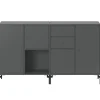 Montana Furniture Aufbewahrungsmöbel-Couple Sideboard, schwarze Beine – 04 Anthrazit