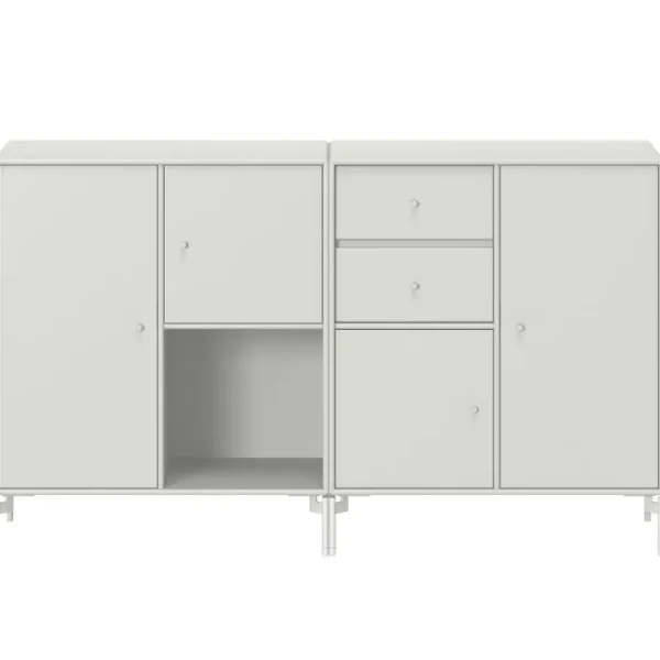 ferm LIVING Aufbewahrungsmöbel-Montana Furniture Couple Sideboard, Beine Snow – 09 Nordic