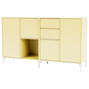 Montana Furniture Aufbewahrungsmöbel-Couple sideboard, Snow legs - 159 Camomille