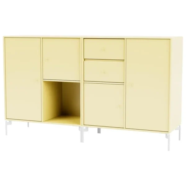 Montana Furniture Aufbewahrungsmöbel-Couple sideboard, Snow legs - 159 Camomille
