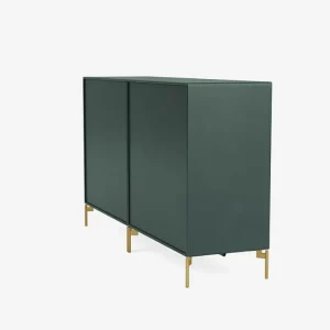 Montana Furniture Aufbewahrungsmöbel-Couple sideboard, brass legs - 163 Black jade