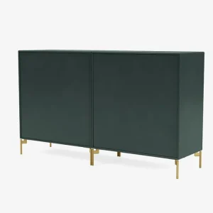 Montana Furniture Aufbewahrungsmöbel-Couple sideboard, brass legs - 163 Black jade
