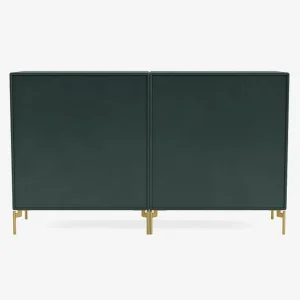 Montana Furniture Aufbewahrungsmöbel-Couple sideboard, brass legs - 163 Black jade