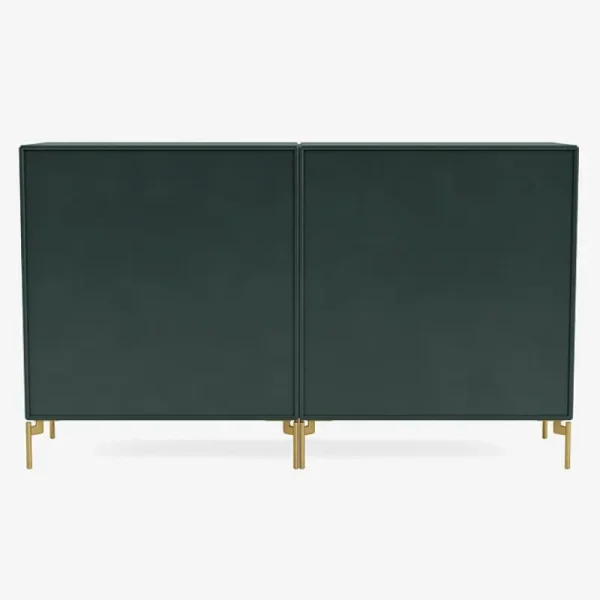 Montana Furniture Aufbewahrungsmöbel-Couple sideboard, brass legs - 163 Black jade