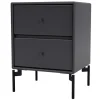 OX Denmarq Tische-Montana Furniture Drift Nachttisch, schwarze Standfüße – Korpus 04 Anthrazit