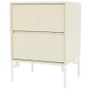 &Tradition Tische-Montana Furniture Drift Nachttisch, Standfüße Snow – Korpus 150 Vanille