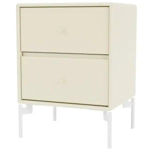 &Tradition Tische-Montana Furniture Drift Nachttisch, Standfüße Snow – Korpus 150 Vanille