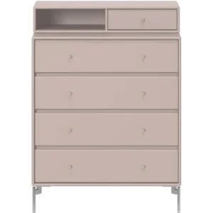 Montana Furniture Aufbewahrungsmöbel-Keep Kommode, Beine Snow – 137 Mushroom