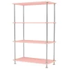 Montana Furniture Regale-Montana Free 300000 Regal, 167 rubinrot - Chrom