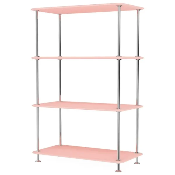 Montana Furniture Regale-Montana Free 300000 Regal, 167 rubinrot - Chrom