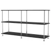Montana Furniture Regale-Montana Free 220000 Regal, 207 schwarz - Chrom