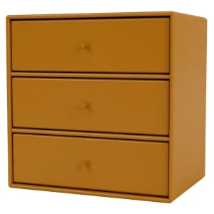 Tapio Anttila Collection Regale-Montana Furniture Montana Mini Modul mit 3 Schubladen, 142 Amber