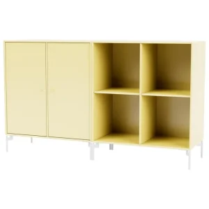 Montana Furniture Aufbewahrungsmöbel-Pair sideboard, Snow legs - 159 Camomille