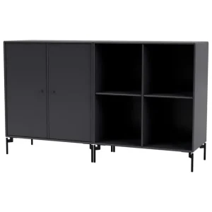 Montana Furniture Aufbewahrungsmöbel-Pair sideboard, black legs - 04 Anthracite