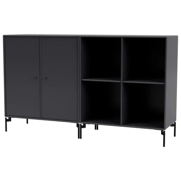 Montana Furniture Aufbewahrungsmöbel-Pair sideboard, black legs - 04 Anthracite