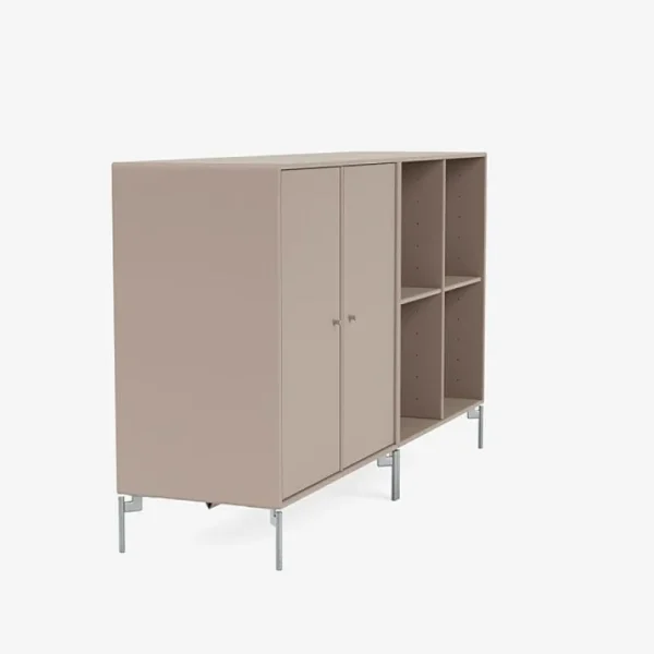 Montana Furniture Aufbewahrungsmöbel-Pair sideboard, matt chrome legs - 137 Mushroom