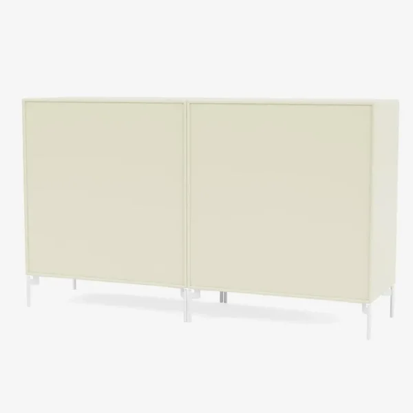 Montana Furniture Aufbewahrungsmöbel-Pair sideboard, Snow legs - 150 Vanilla