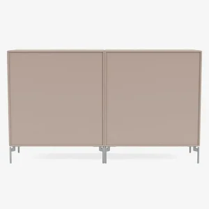 Montana Furniture Aufbewahrungsmöbel-Pair sideboard, matt chrome legs - 137 Mushroom