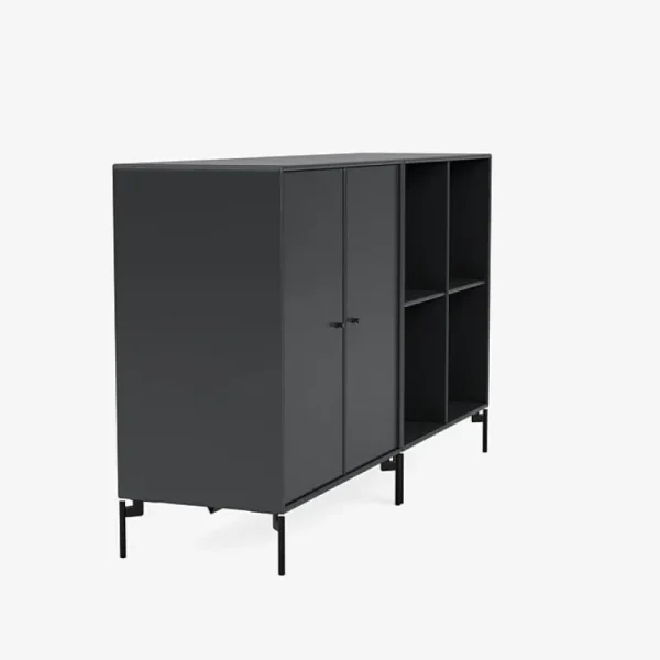 Montana Furniture Aufbewahrungsmöbel-Pair sideboard, black legs - 04 Anthracite