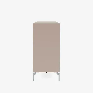 Montana Furniture Aufbewahrungsmöbel-Pair sideboard, matt chrome legs - 137 Mushroom