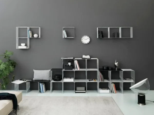 HAY Regale-Montana Furniture Panton Wire Doppelte Abdeckplatte, Tiefe 34,8 cm, 995 schwarzer