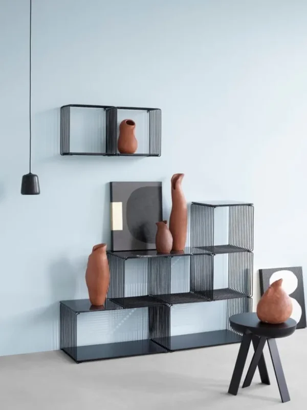 Frama Regale | Tische-Montana Furniture Panton Wire Einzelmodul, Tiefe 18,8 cm, 05 Schwarz