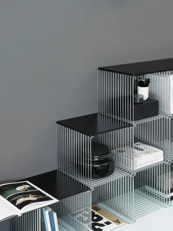 Montana Furniture Regale | Tische-Panton Wire Einzelmodul, Tiefe 34,8 cm, 43 Chrom