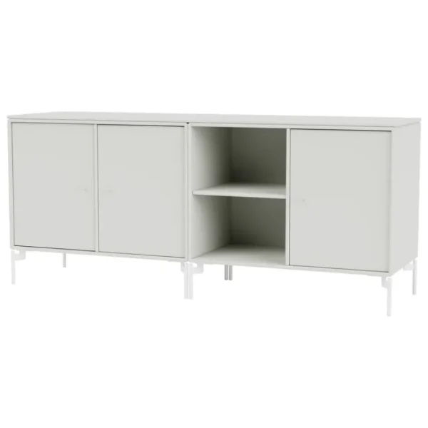 Montana Furniture Aufbewahrungsmöbel-Save low sideboard, Snow legs - 09 Nordic