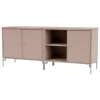 Montana Furniture Aufbewahrungsmöbel-Save low sideboard, matt chrome legs - 137 Mushroom