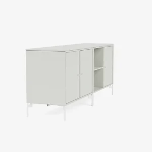 Montana Furniture Aufbewahrungsmöbel-Save low sideboard, Snow legs - 09 Nordic