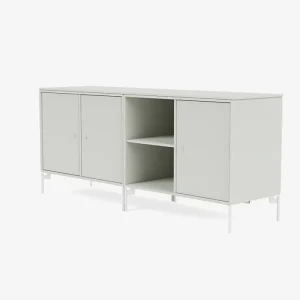 Montana Furniture Aufbewahrungsmöbel-Save low sideboard, Snow legs - 09 Nordic