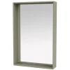 Montana Furniture Badezimmerspiegel | Spiegel^Shelfie Spiegel, 46,8 x 69,6 cm, 144 Fennel