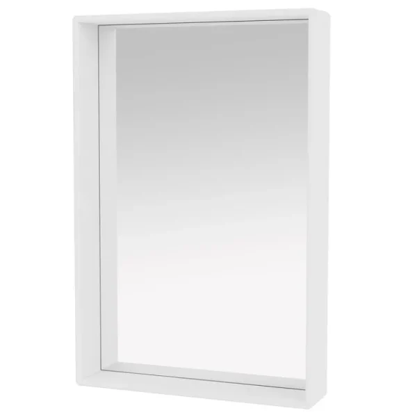 Montana Furniture Badezimmerspiegel | Spiegel^Shelfie Spiegel, 46,8 x 69,6 cm, 101 New White