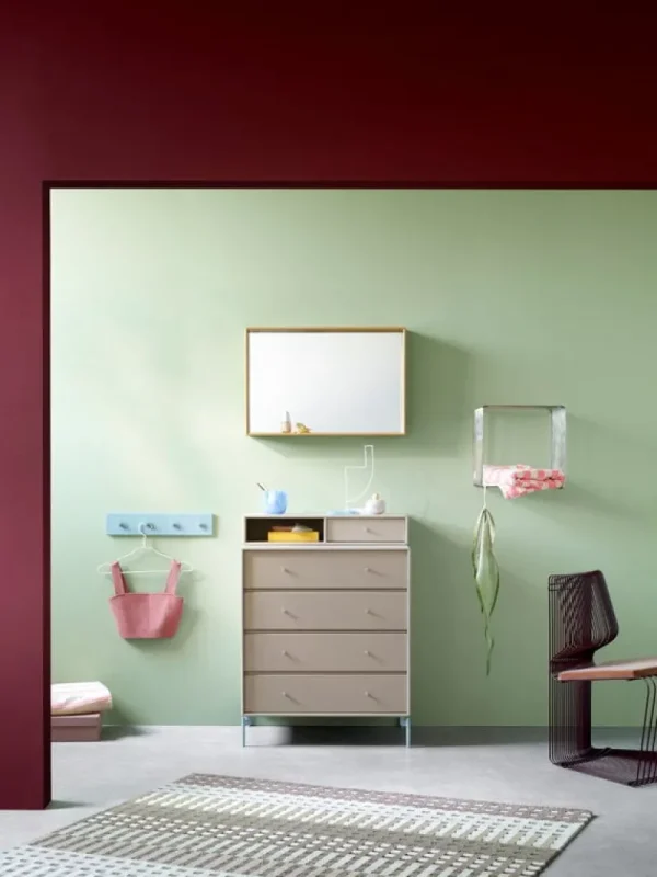 Montana Furniture Badezimmerspiegel | Spiegel^Shelfie Spiegel, 46,8 x 69,6 cm, 159 Camomile