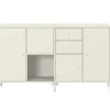 Montana Furniture Aufbewahrungsmöbel-Sideboard Couple, Beine Snow – 150 Vanille