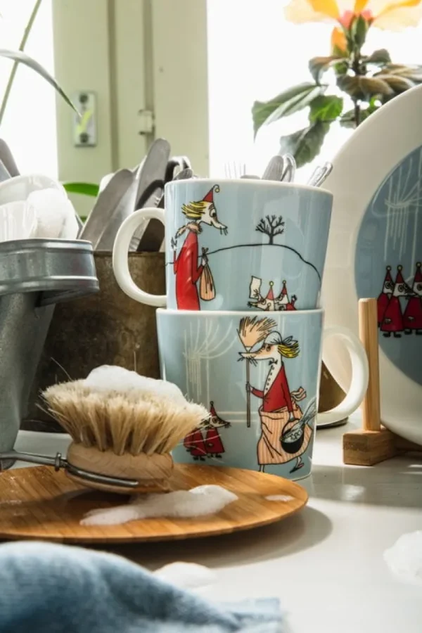 Moomin Arabia Mumin-produkte | Geschirr^Mumin Becher, Mrs. Fillyjonk, Grau