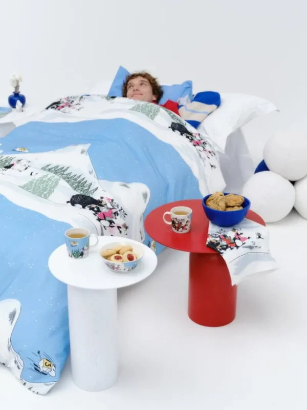 Kinder Moomin Arabia Mumin-produkte | Textilien Für Kinder^Mumin Bettbezug-Set, Ski Jumping