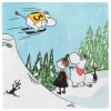 Moomin Arabia Mumin-produkte^Mumin Papierserviette, 33 cm, Skispringen