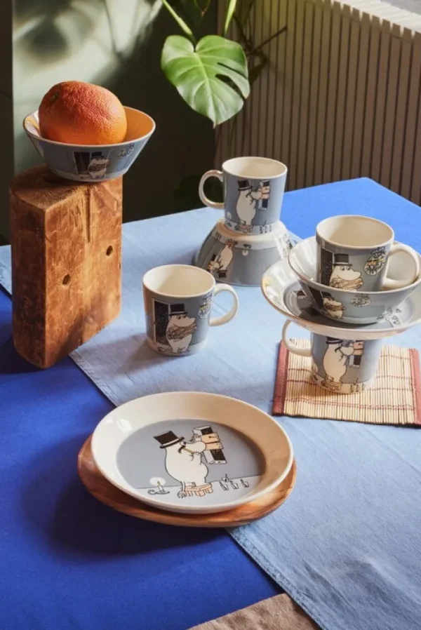 Moomin Arabia Mumin-produkte^Mumin Schale, Muminpapa, Grau