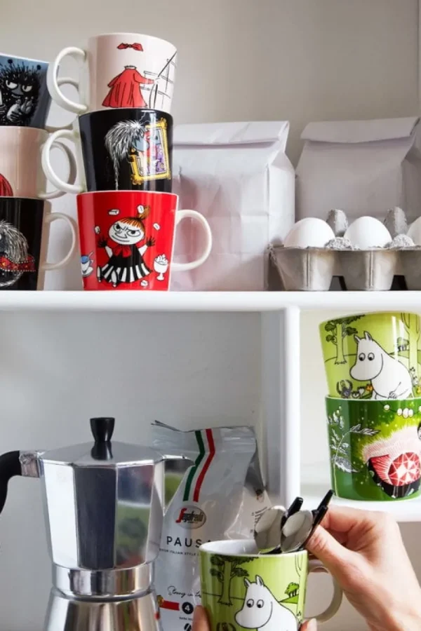 Moomin Arabia Mumin-produkte^Mumin Tasse, Ahne, schwarz
