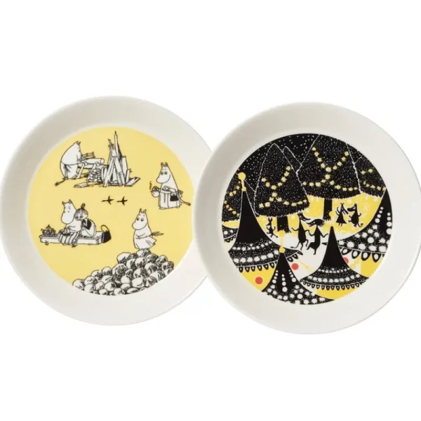 Moomin Arabia Mumin-produkte | Geschirr^Mumin Tellergarnitur „Gelb & Hurra!“