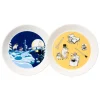 Moomin Arabia Mumin-produkte | Geschirr^Mumin Tellerset, Office & Winternight