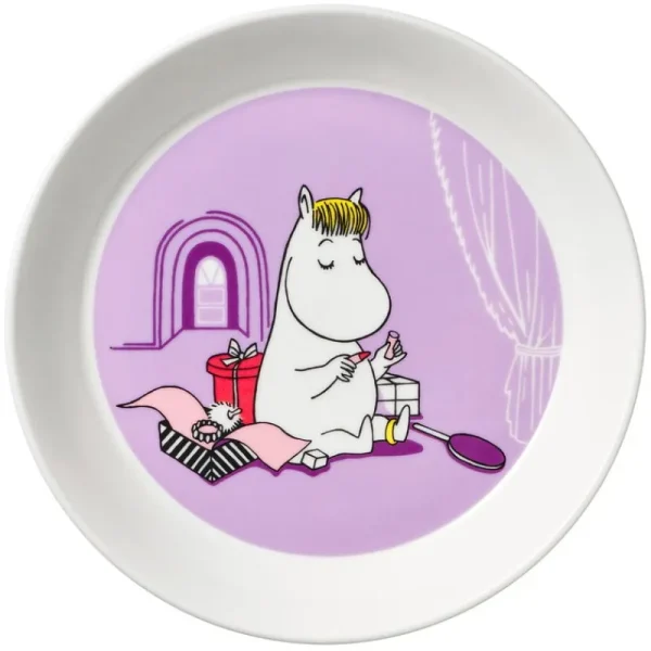 Moomin Arabia Mumin-produkte | Geschirr^Mumin Teller, 19 cm, Snorkfräulein, lila