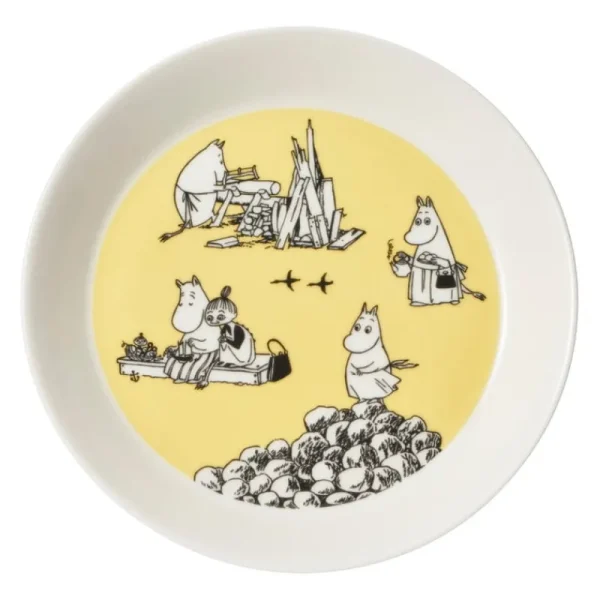 Moomin Arabia Mumin-produkte | Geschirr^Mumin Tellergarnitur „Gelb & Hurra!“