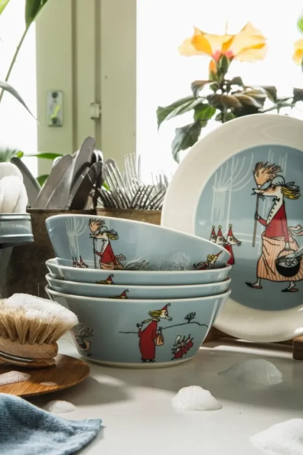 Moomin Arabia Mumin-produkte | Geschirr^Mumin Teller, Mrs. Fillyjonk, Grau