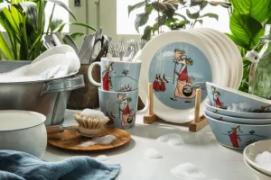 Moomin Arabia Mumin-produkte | Geschirr^Mumin Teller, Mrs. Fillyjonk, Grau